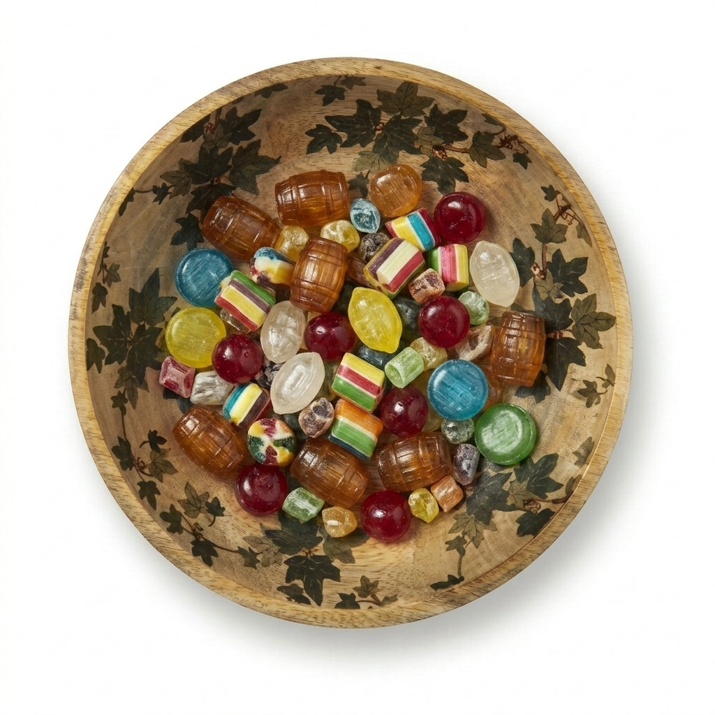 House of Avana Transparent Leaf Shape Mango Wood Bowl