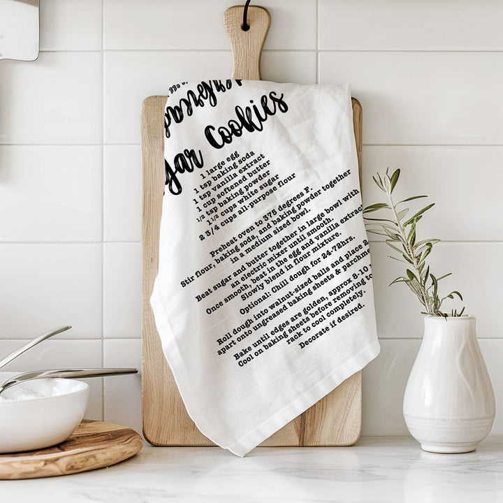 Holiday Cookies Recipe Kitchen Tea Towels Christmas Great Holiday Gift PRE-ORDER
