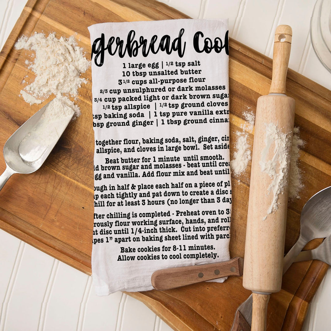 Holiday Cookies Recipe Kitchen Tea Towels Christmas Great Holiday Gift PRE-ORDER