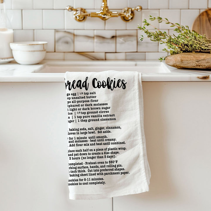 Holiday Cookies Recipe Kitchen Tea Towels Christmas Great Holiday Gift PRE-ORDER