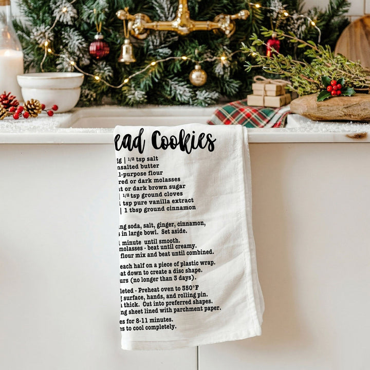 Holiday Cookies Recipe Kitchen Tea Towels Christmas Great Holiday Gift PRE-ORDER