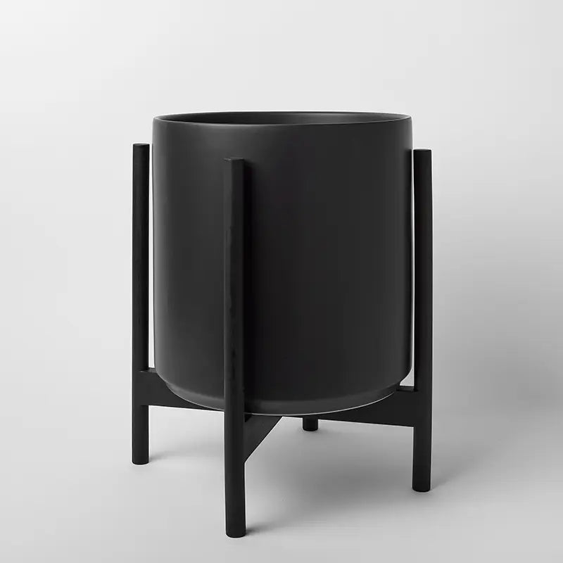 1st Generation, Ceramic Cylinder, With or Without Rounded Teak Stand (FINAL SALE)