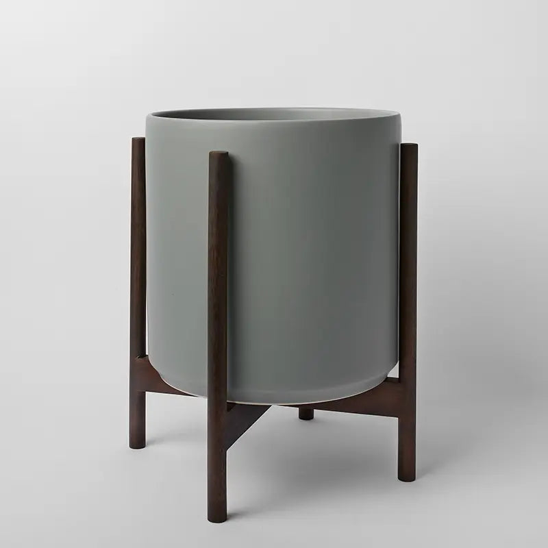 1st Generation, Ceramic Cylinder, With or Without Rounded Teak Stand (FINAL SALE)