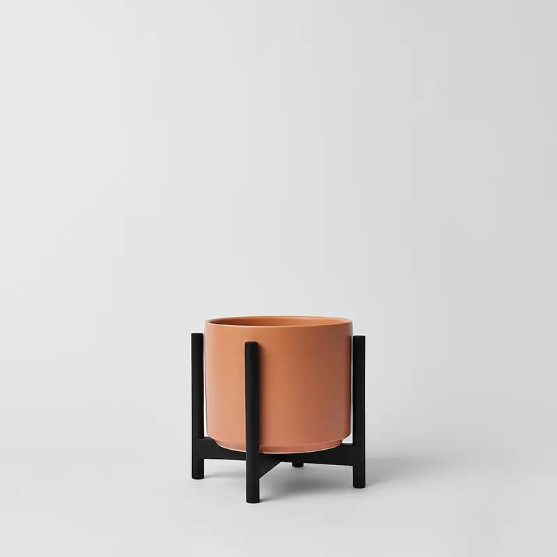 1st Generation, Ceramic Cylinder, With or Without Rounded Teak Stand (FINAL SALE)