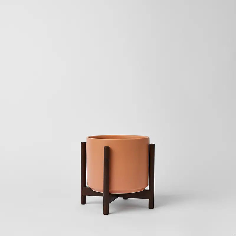1st Generation, Ceramic Cylinder, With or Without Rounded Teak Stand (FINAL SALE)