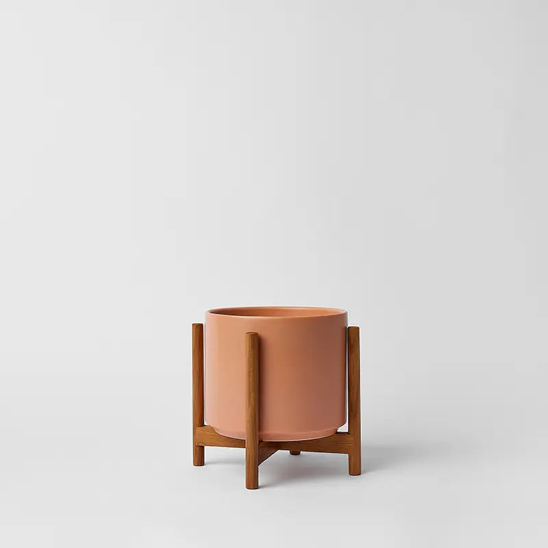 1st Generation, Ceramic Cylinder, With or Without Rounded Teak Stand (FINAL SALE)