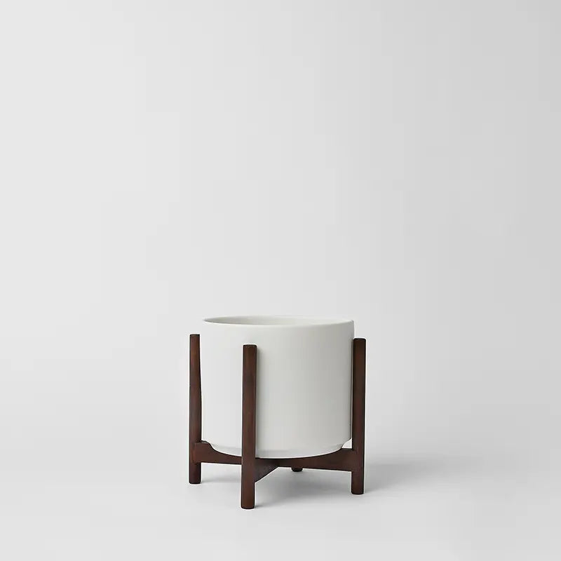 1st Generation, Ceramic Cylinder, With or Without Rounded Teak Stand (FINAL SALE)