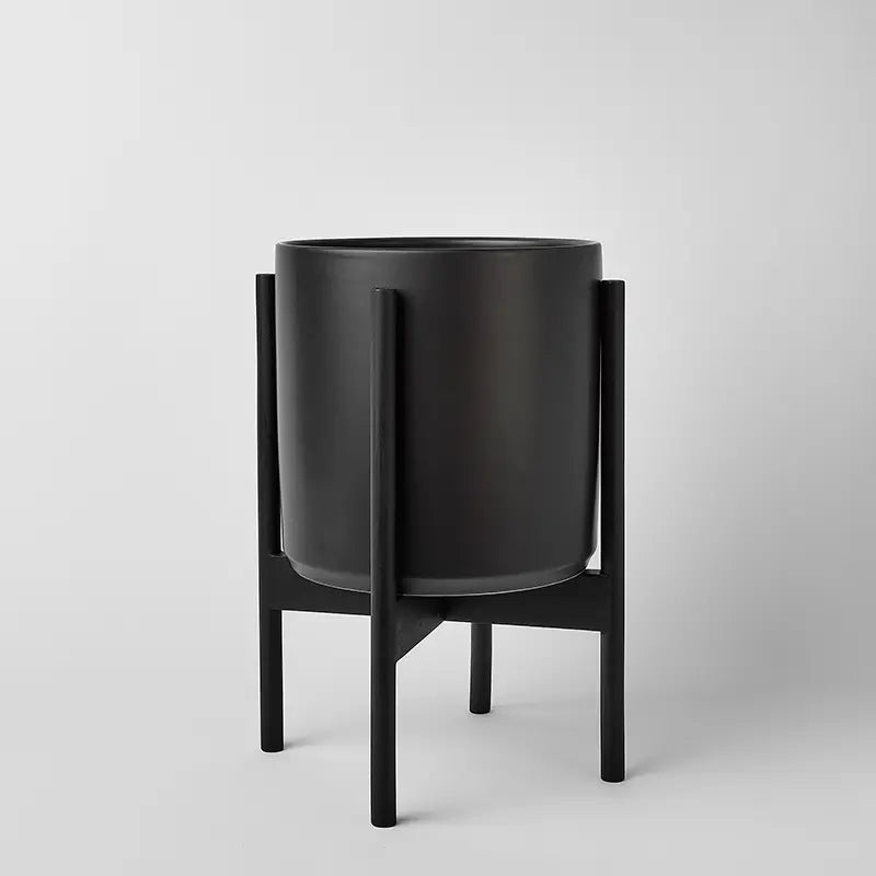 1st Generation, Ceramic Cylinder, With or Without Rounded Teak Stand (FINAL SALE)