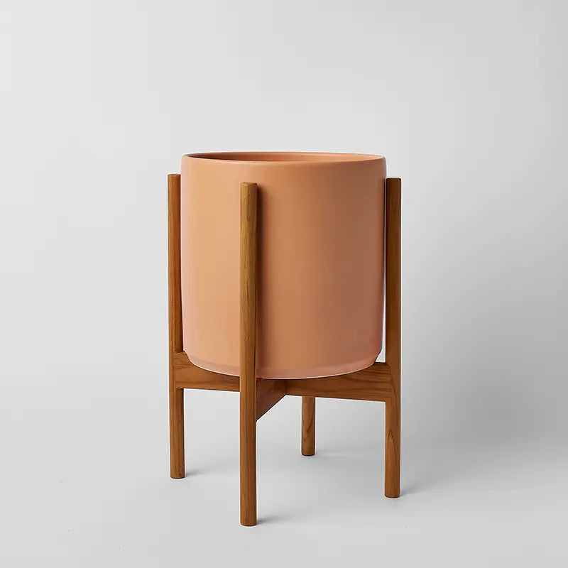 1st Generation, Ceramic Cylinder, With or Without Rounded Teak Stand (FINAL SALE)