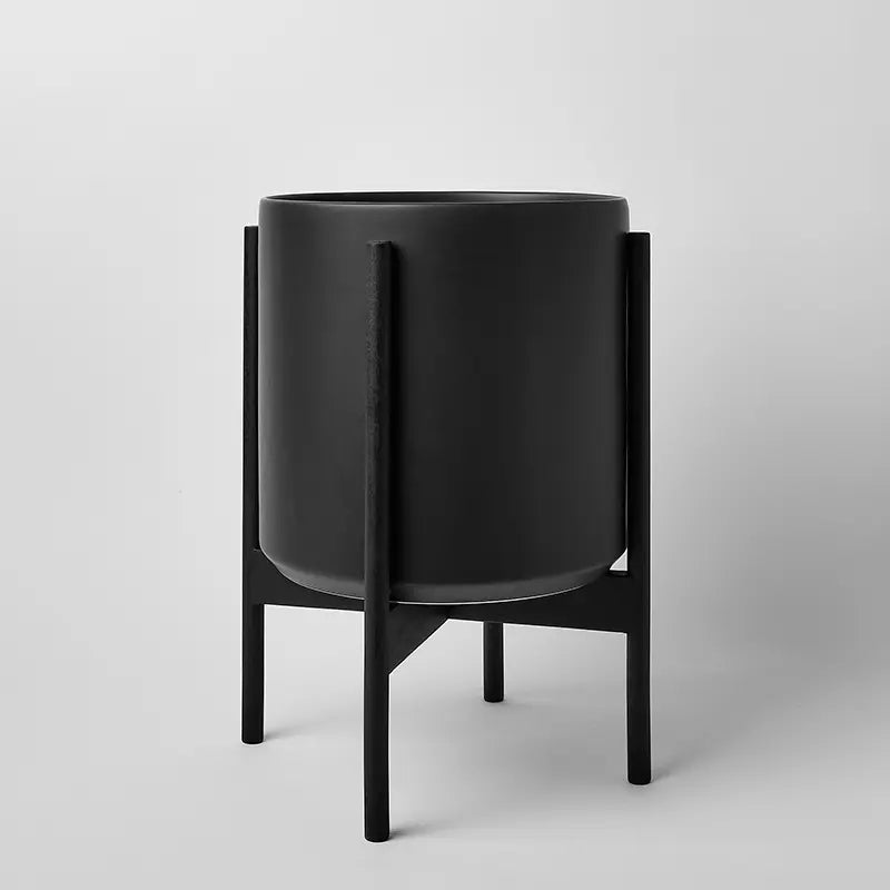 1st Generation, Ceramic Cylinder, With or Without Rounded Teak Stand (FINAL SALE)
