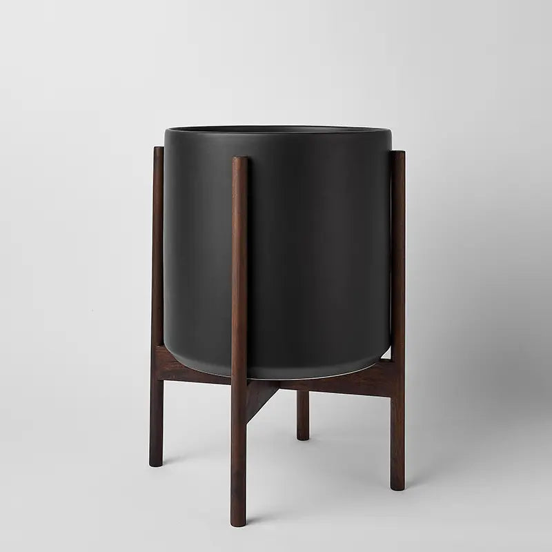 1st Generation, Ceramic Cylinder, With or Without Rounded Teak Stand (FINAL SALE)
