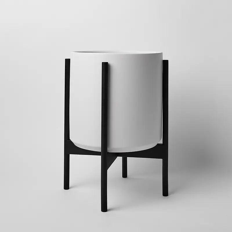 1st Generation, Ceramic Cylinder, With or Without Rounded Teak Stand (FINAL SALE)