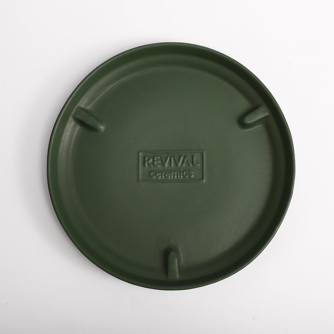 The Ceramic Cylinder Planter with Saucer, 2nd Generation