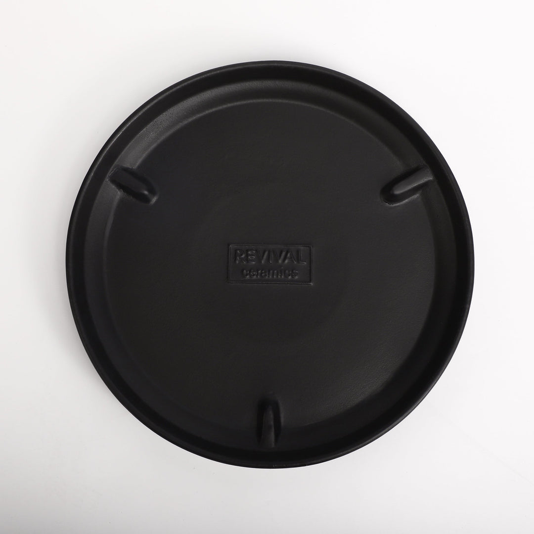 The Ceramic Cylinder Planter with Saucer, 2nd Generation