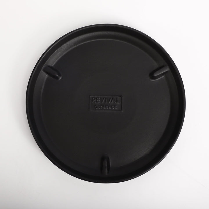 The Ceramic Cylinder Planter with Saucer, 2nd Generation