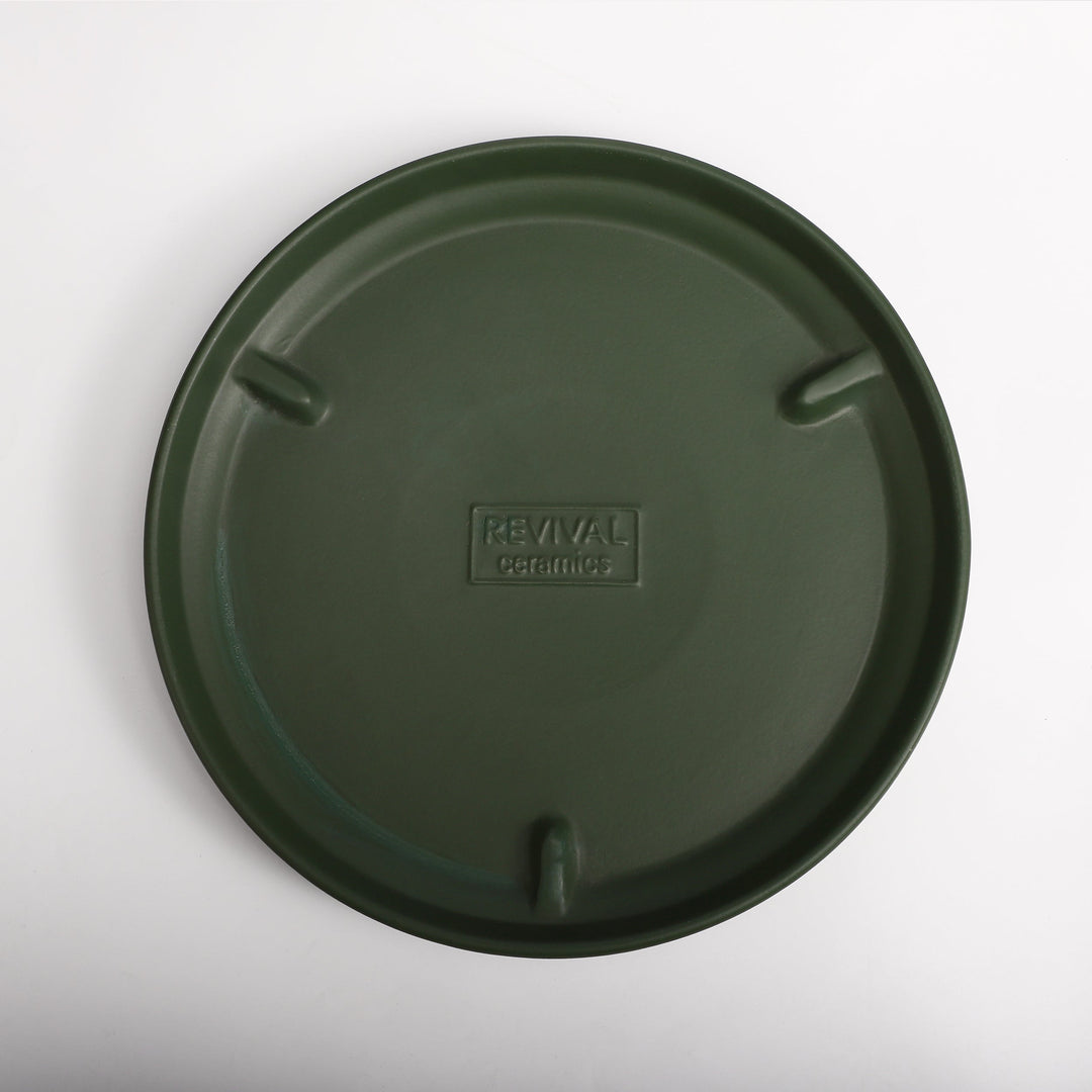 The Ceramic Cylinder Planter with Saucer, 2nd Generation