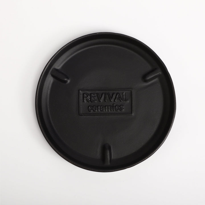 The Ceramic Cylinder Planter with Saucer, 2nd Generation