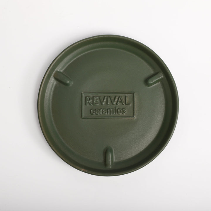 The Ceramic Cylinder Planter with Saucer, 2nd Generation