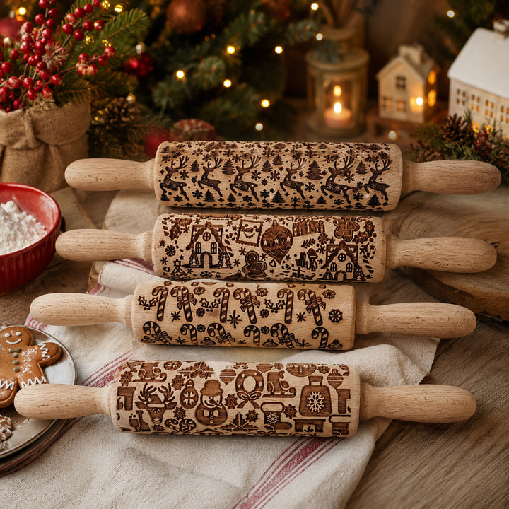 Christmas Rolling Pin Set | 10 Styles