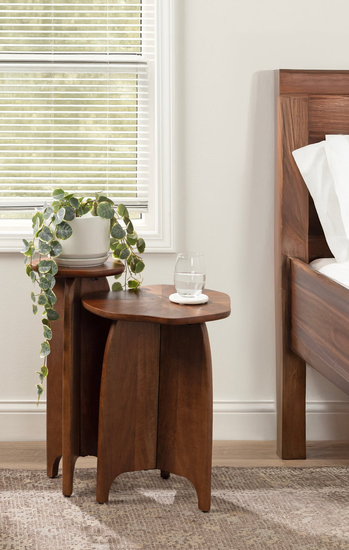 Kanna Wood 2pc Table Set