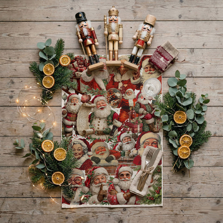 Santa Gone Wild Christmas Kitchen Tea Towel Holiday Decor Great Gift for Friends