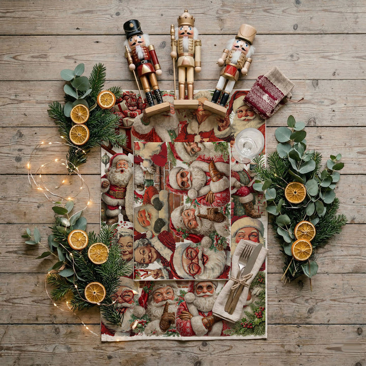 Santa Gone Wild Christmas Kitchen Tea Towel Holiday Decor Great Gift for Friends