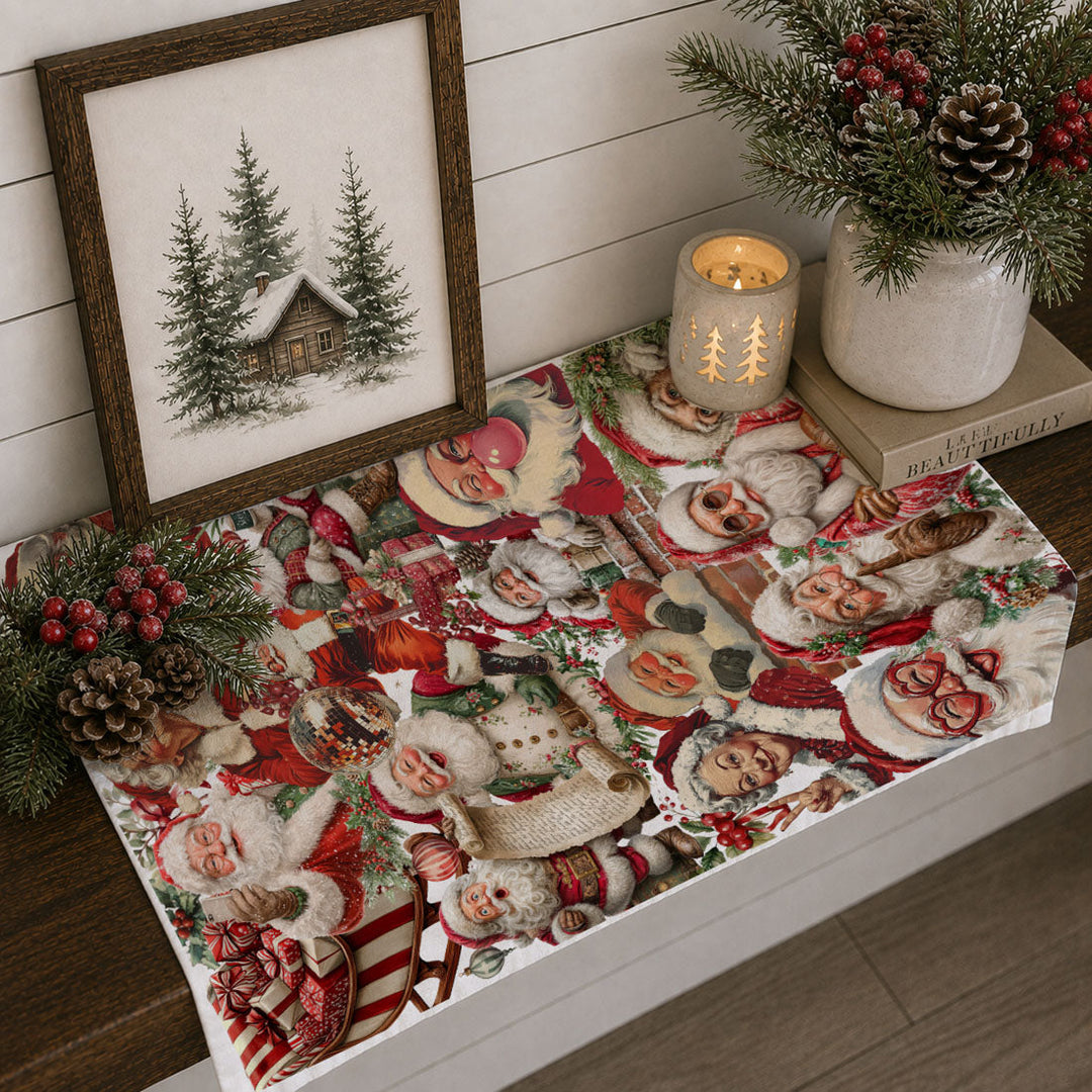 Santa Gone Wild Christmas Kitchen Tea Towel Holiday Decor Great Gift for Friends