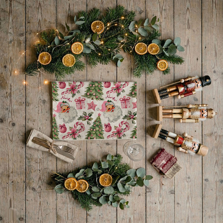 Pretty in Pinkmas Christmas Kitchen Tea Towel Pink Holiday Decor Great Gift Idea