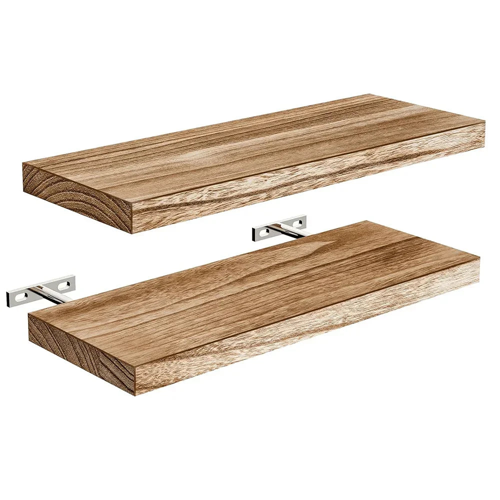Shelves - Floating Natural Wood