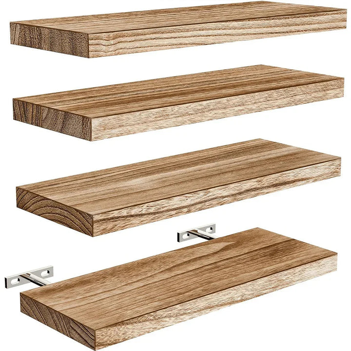 Shelves - Floating Natural Wood