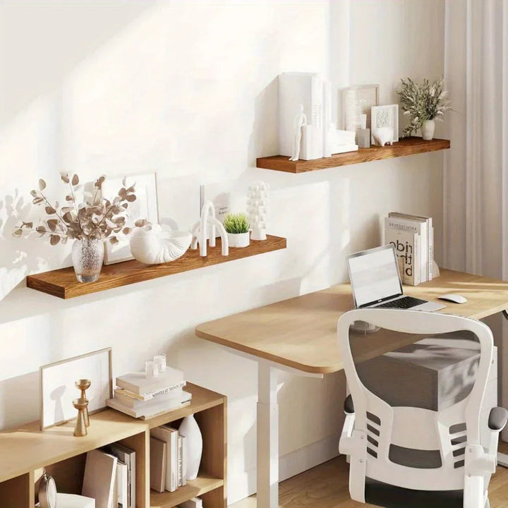 Shelves - Floating Natural Wood