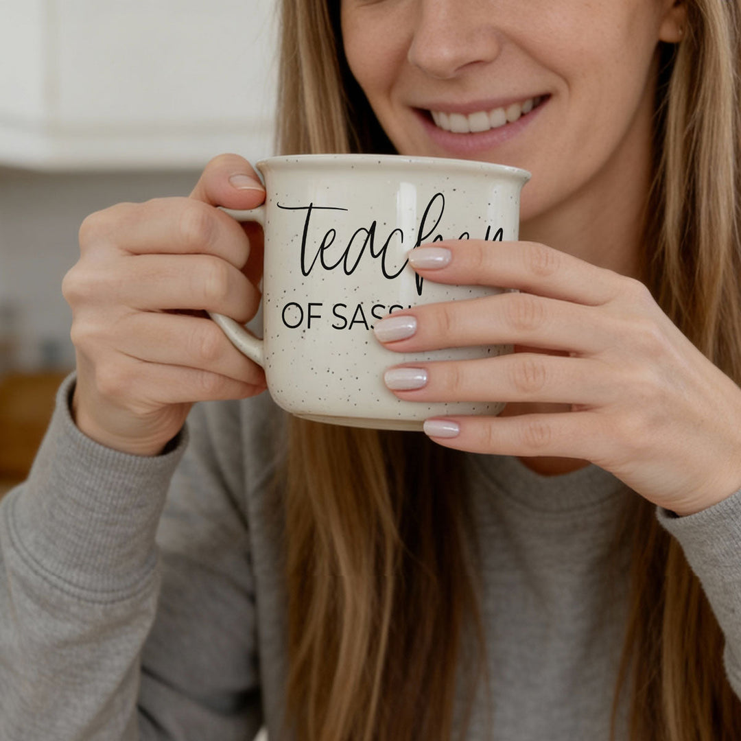 Teacher of Sassholes Ceramic Coffee Mug 14oz Funny Teacher Fun Gift for Friends