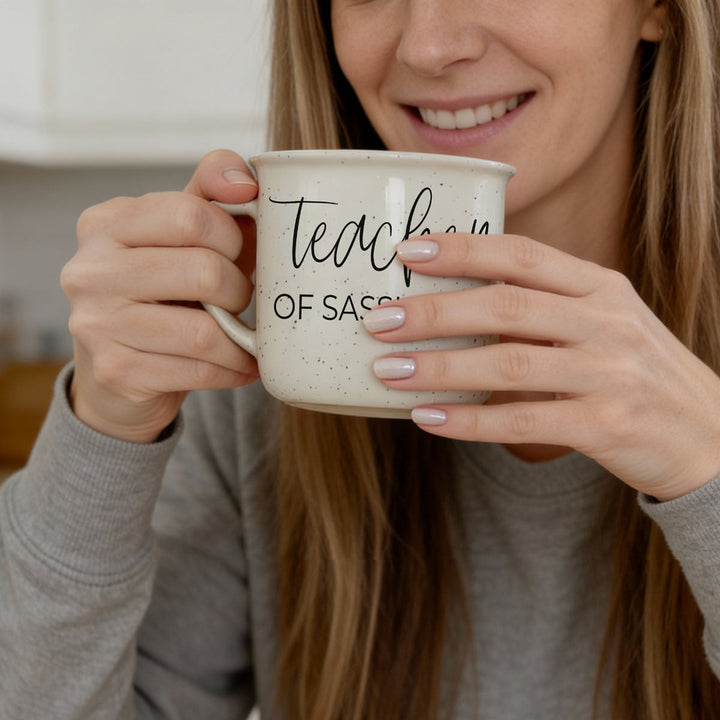 Teacher of Sassholes Ceramic Coffee Mug 14oz Funny Teacher Fun Gift for Friends