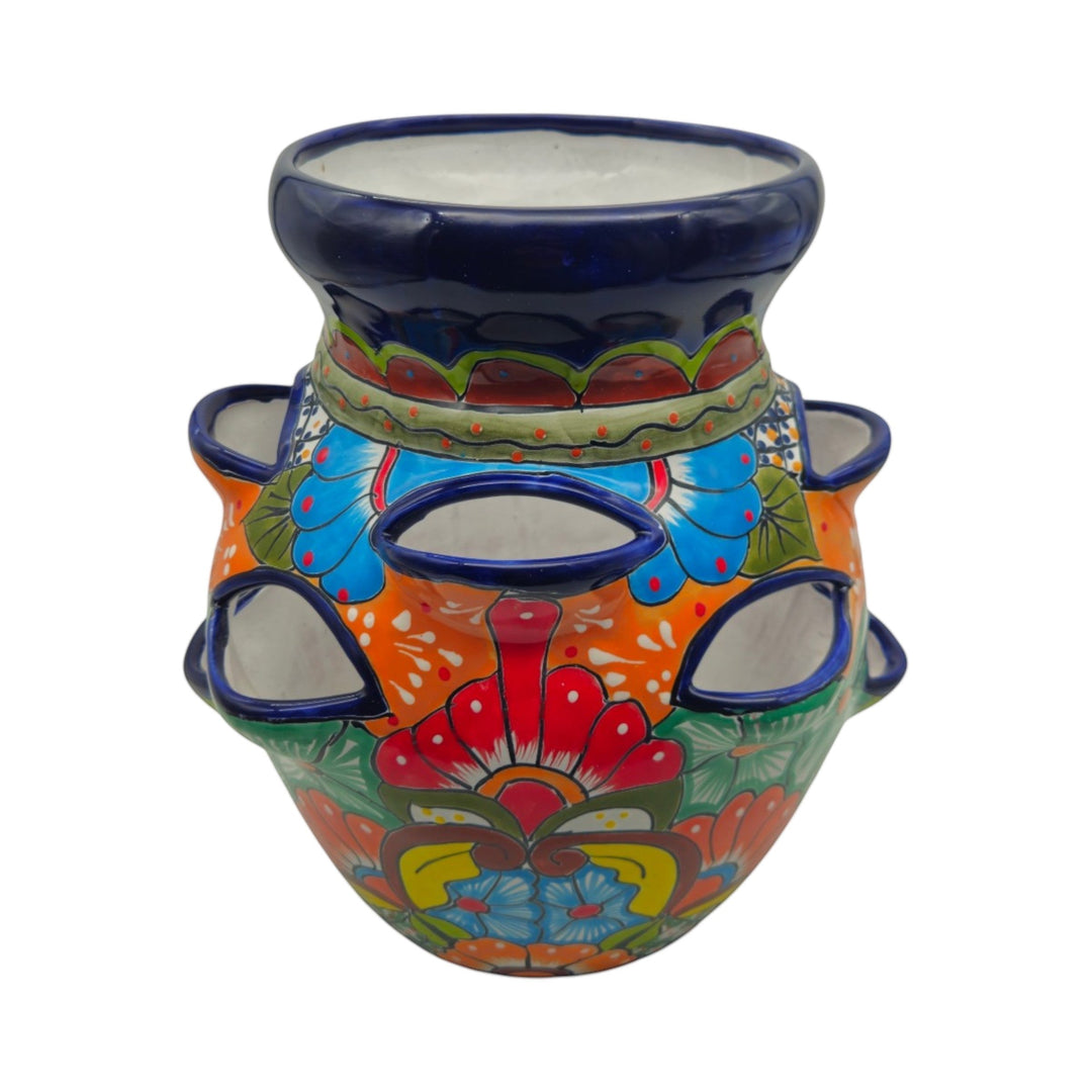 Talavera Strawberry Planter Pot | Hand-Painted Mexican Ceramic