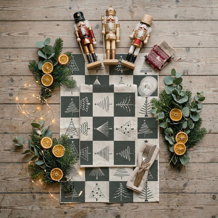 Christmas Tree Flour Sack Cotton Kitchen Tea Towel Holiday Decor Great Gift Idea