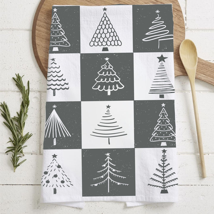 Christmas Tree Flour Sack Cotton Kitchen Tea Towel Holiday Decor Great Gift Idea