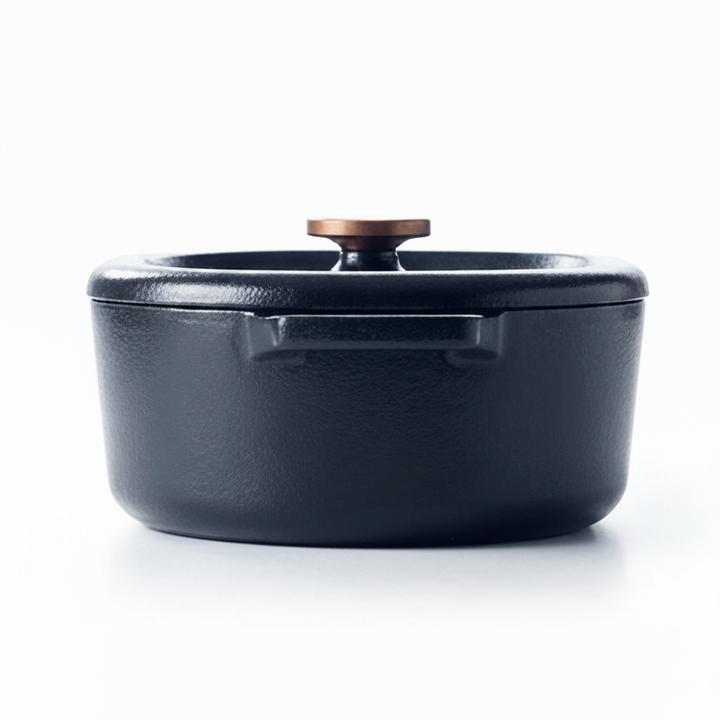 Enameled Cast Iron Oval Dutch Oven, 6-Qt