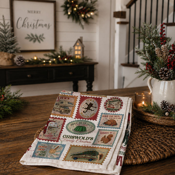 Griswold Vaca Christmas Kitchen Tea Towel Funny Holiday Decor Cheeky Fun Gift