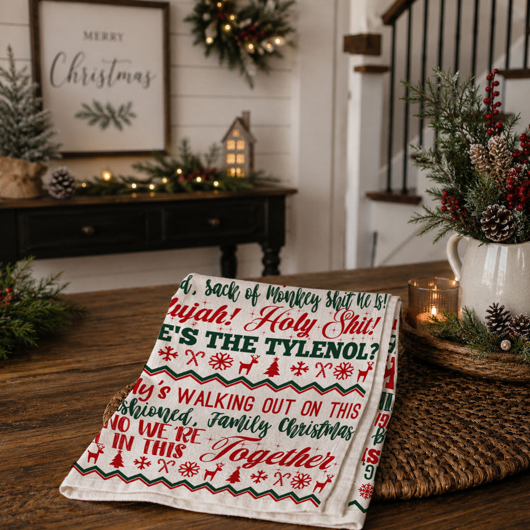 Griswold Humor Christmas Kitchen Tea Towel Funny Holiday Decor Cheeky Fun Gift