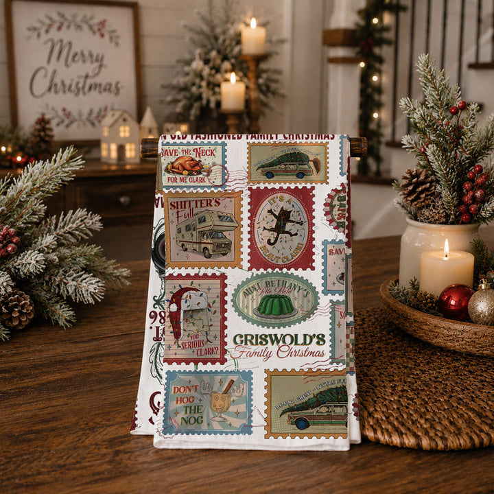Griswold Vaca Christmas Kitchen Tea Towel Funny Holiday Decor Cheeky Fun Gift