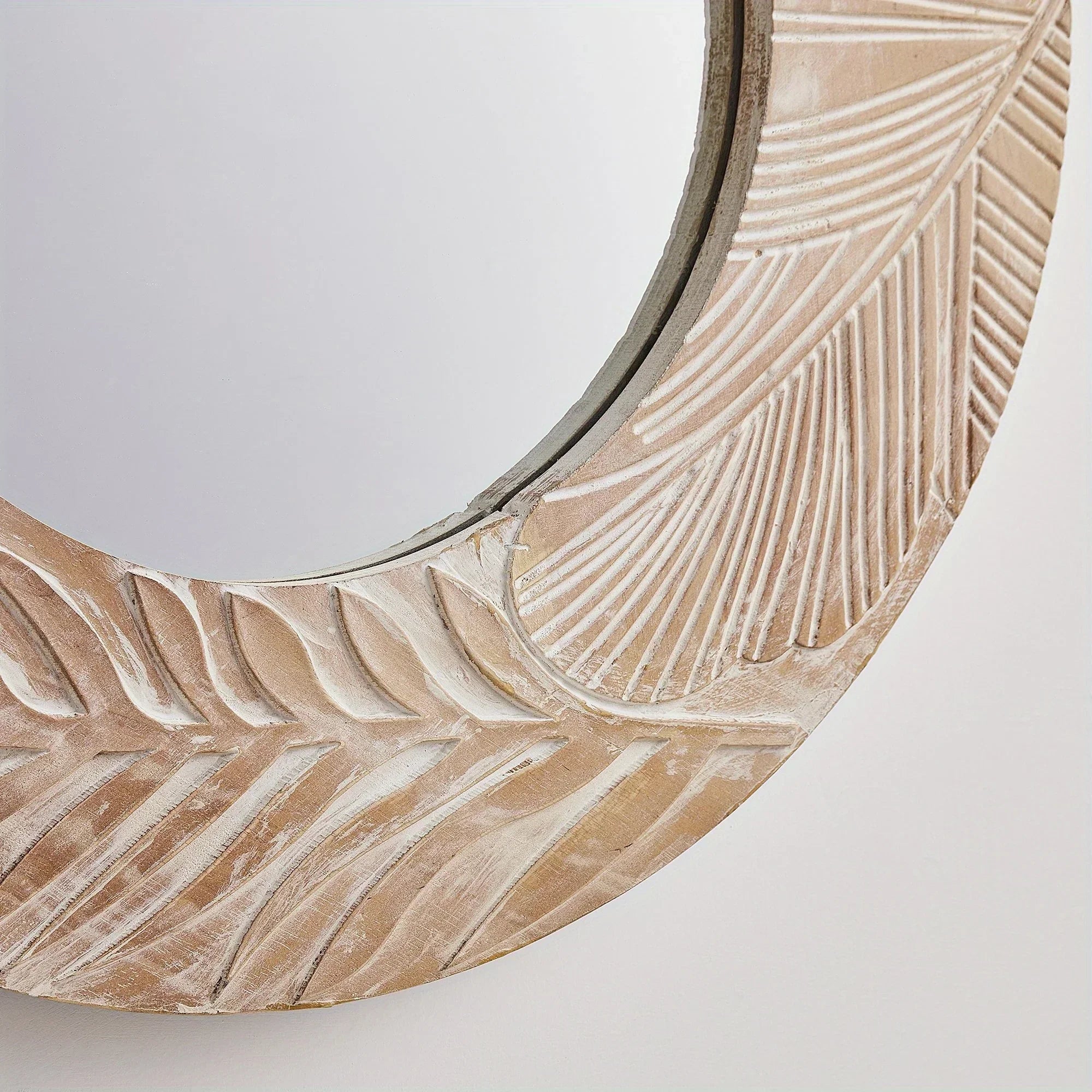 Vanity Mirror - Rustic Wood 28in