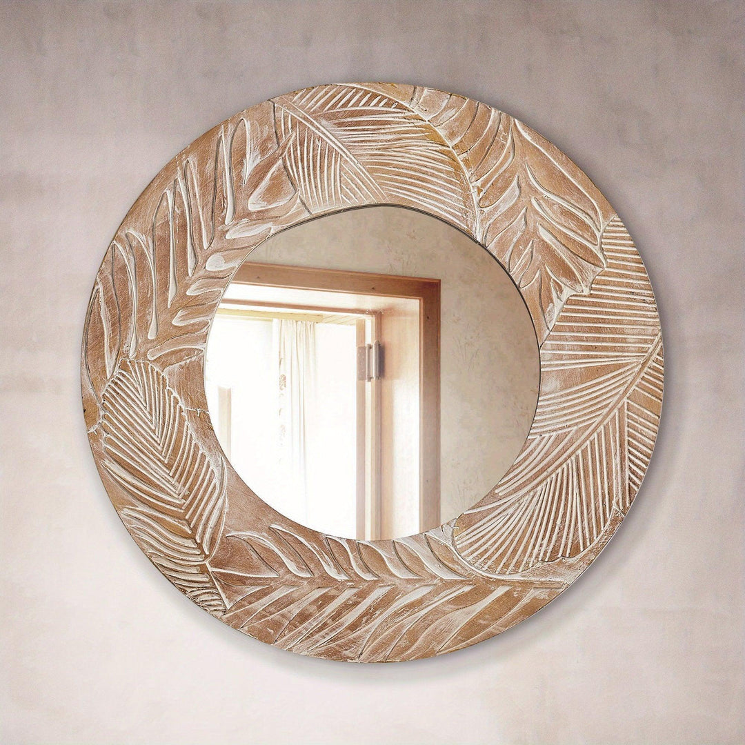 Vanity Mirror - Rustic Wood 28in