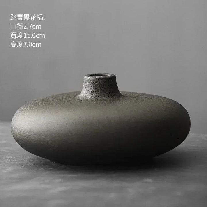 Vase - Decorative Terracotta Black