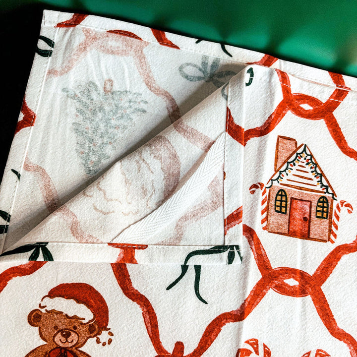 Vintage Christmas Variety Cotton Kitchen Tea Towel Holiday Decor Great Gift Idea
