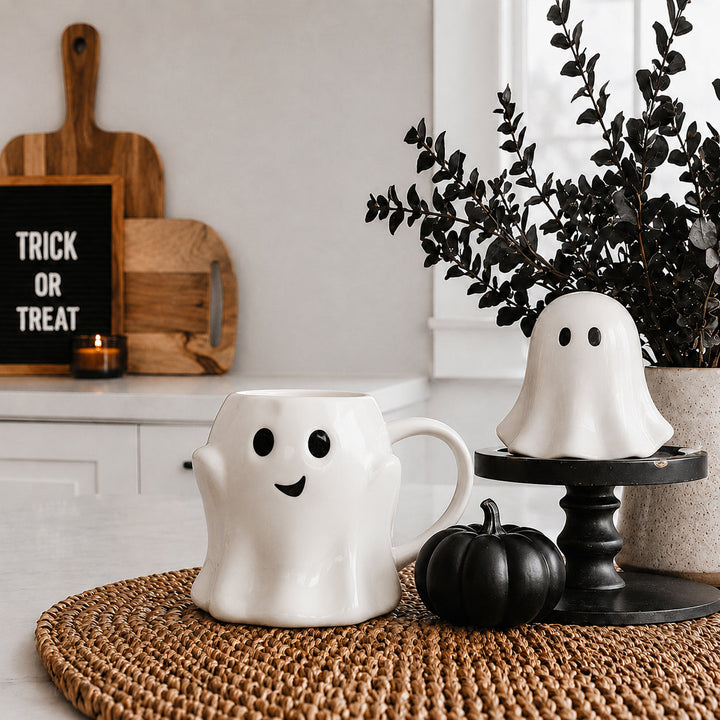 Ghost Ceramic Coffee Mug Halloween Spooky Drinkware Great Gift for Coffee Lovers