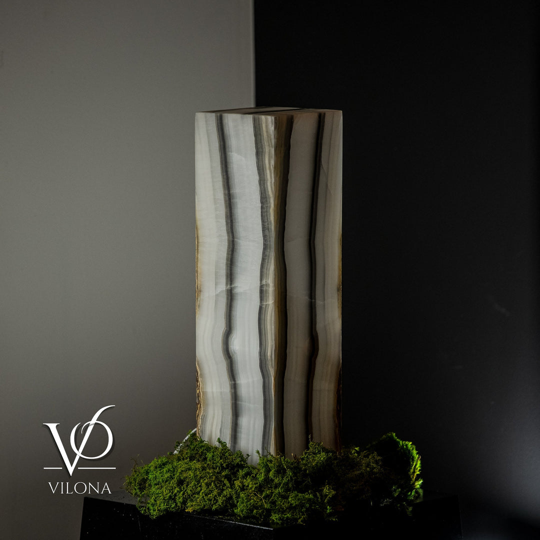 White Ice Onyx Lamp (Exotic Table Lamp 