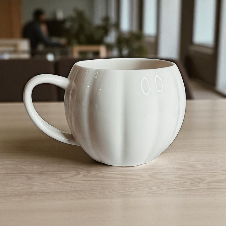 Pumpkin Shaped Ceramic Coffee Mug 16.8oz Fall Drinkware Great Gift for Friends