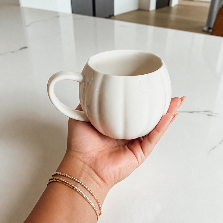 Pumpkin Shaped Ceramic Coffee Mug 16.8oz Fall Drinkware Great Gift for Friends