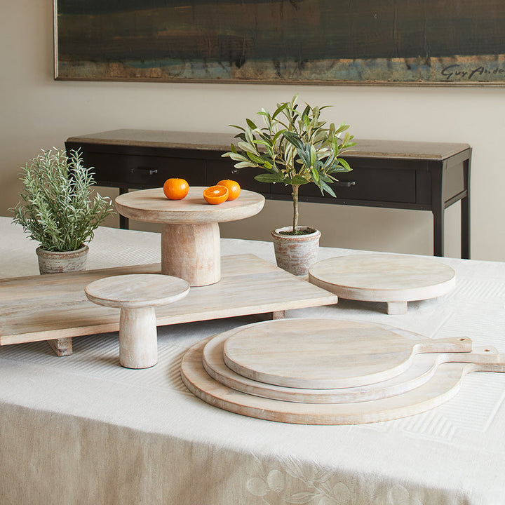 Charlotte Wood Round Serving Board