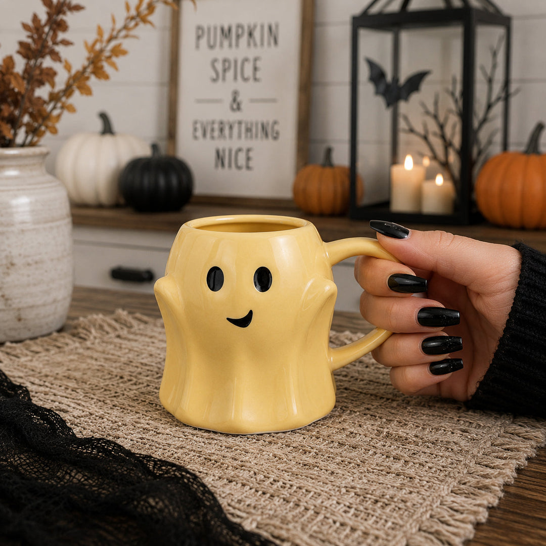 Ghost Ceramic Coffee Mug Halloween Spooky Drinkware Great Gift for Coffee Lovers